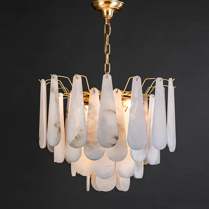 Spanish Marble Water Drop Chandelier - Image 8