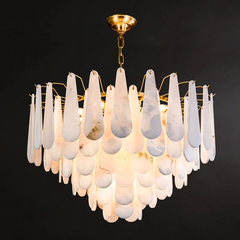 Spanish Marble Water Drop Chandelier - Image 7