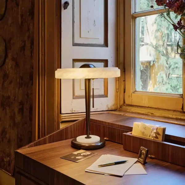 Halo Alabaster Table Lamp