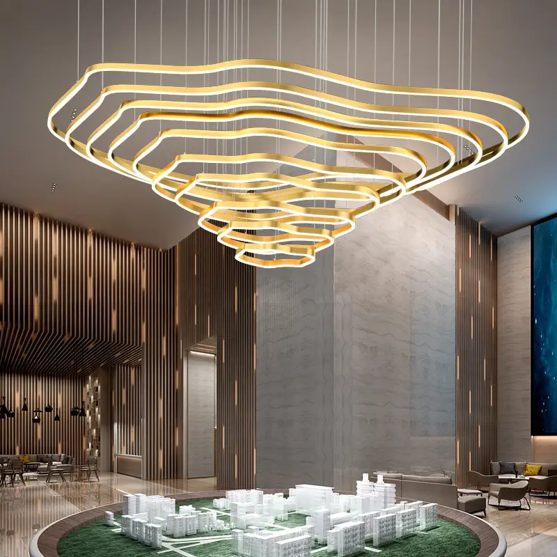 Lobby Terraced Field Chandelier - Image 7