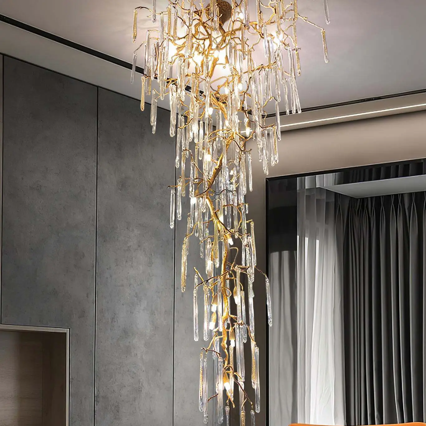 Tree Branch Ice Crystal Chandelier - Image 2